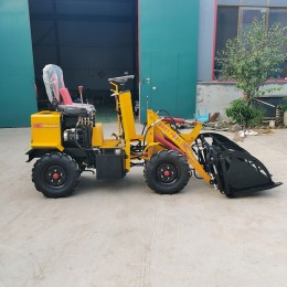 河北廠家養(yǎng)殖場小型電動裝載機迷你四驅鏟草抓木機工程電動小鏟車