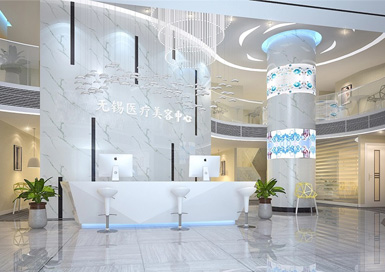 無錫美容中心裝修設(shè)計案例效果圖