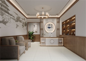 中醫(yī)理療館裝修設(shè)計(jì)案例效果圖