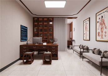中醫(yī)院診療中心裝修設(shè)計(jì)案例效果圖