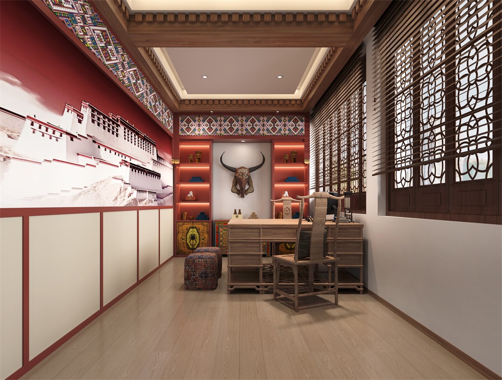 無錫藏醫(yī)館設(shè)計(jì)裝修案例效果圖
